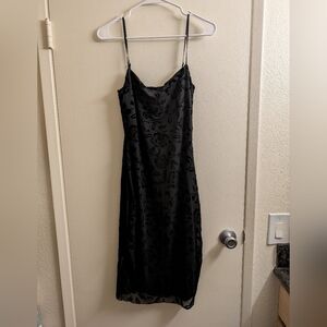 Spaghetti strap black dress